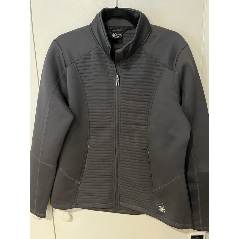 NWT Spyder Venom Full Zip Jacket Womens XL Ladies Gray‎ Full Zip Outdoors S16522